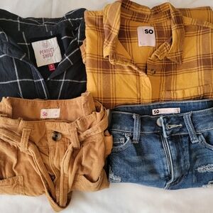 SO Shirts & Shorts Bundle (2 TOPS & 2 SHORTS FOR $15)
